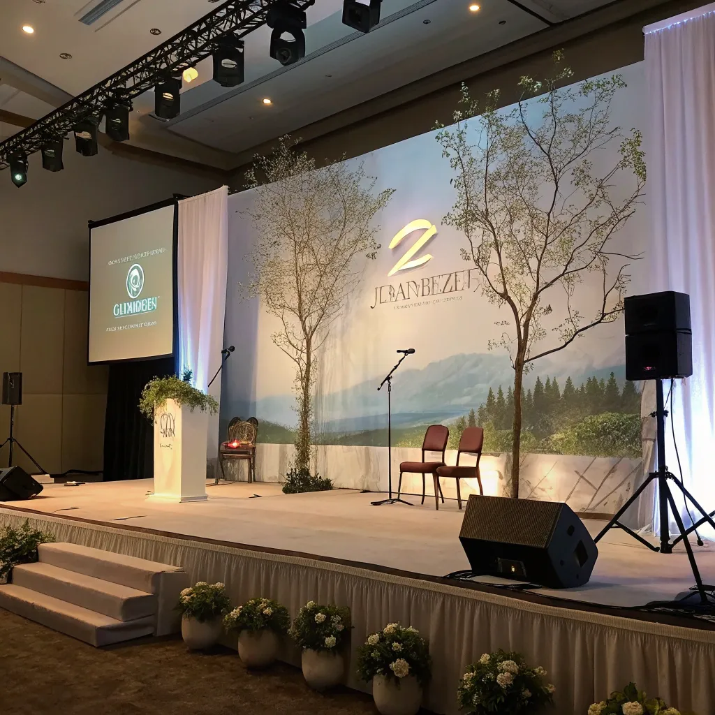 Stage setup for a ZENORENTH event